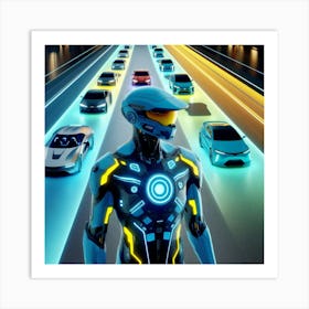 Futuristic Man 223 Art Print