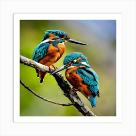 Kingfishers Art Print