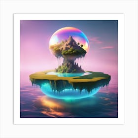 Island In The Sky 1 Art Print