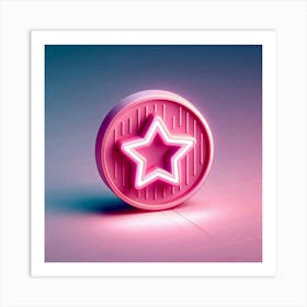 Neon Star 2 Art Print