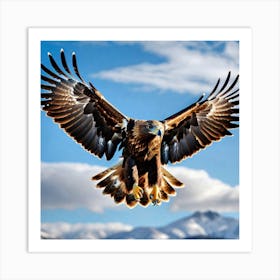 Golden Eagle In Flight Art Print