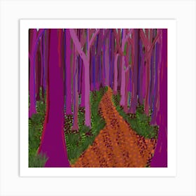 Cottingley Woods Art Print