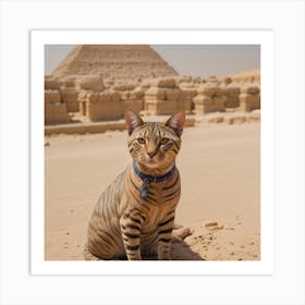 Egyptian pharaoh cat2 Art Print