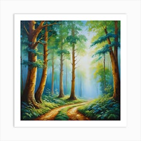 Path In The Woods 1 Art Print