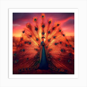 Peacock3 Art Print