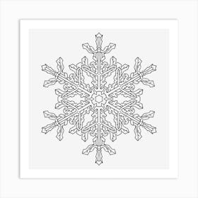 Snowflake Mandala 02 Art Print