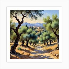 Olive Trees Art Print 1 Art Print