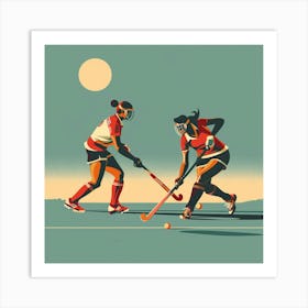 Field Hockey 3 Art Print