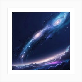 Galaxy Wallpaper Art Print