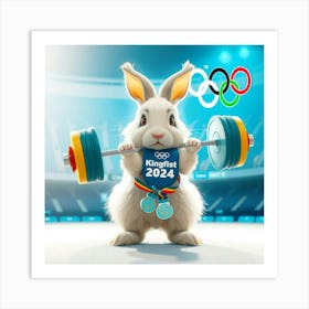 Olymics Panda Art Print