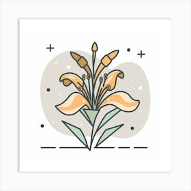 Lily Flower Art Print