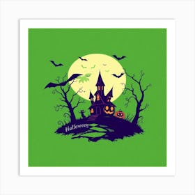 Halloween Castle 1 Art Print