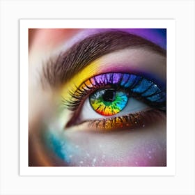 Rainbow Eye 6 Art Print