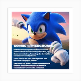 Sonic The Hedgehog 26 Art Print