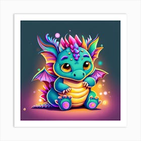 Cute Dragon 5 Art Print