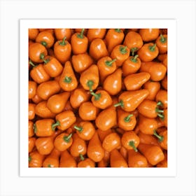 Orange Peppers Art Print