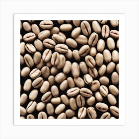 Close Up Of Coffee Beans 4 Art Print