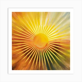 Abstract Sun Rays Art Print