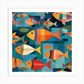 Fishes In The Sea 13 Art Print