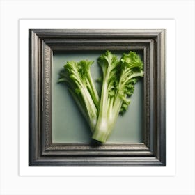 Framed Celery Art Print