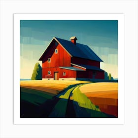 Red Barn Art Print