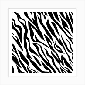 Zebra Print Art Print