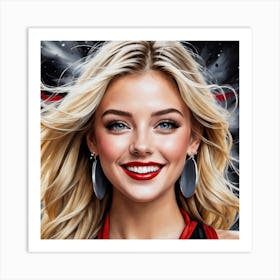 smiling Blonde Art Print