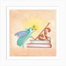 Nighttime Reading Art Print