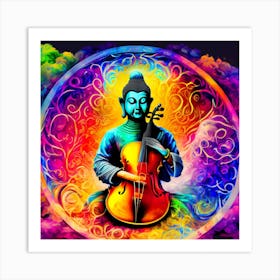 The Playing Buddha Art Print