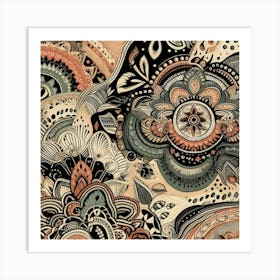 Paisley Pattern 1 Art Print