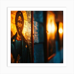 Icon Of Jesus Art Print