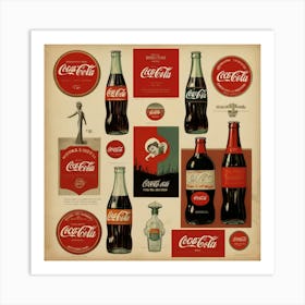 Default Default Vintage And Retro Coca Cola Advertising Aestet 2 (4) Art Print