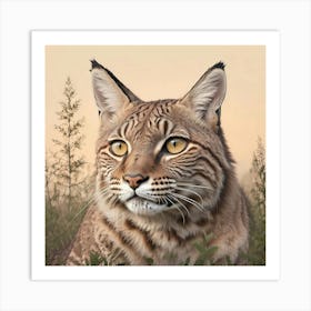 Bobcat's gaze  Art Print