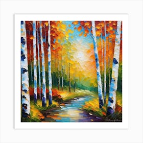 Autumn Forest 116 Art Print