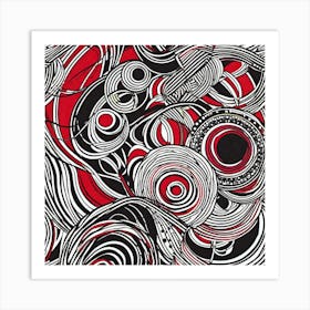 Abstract Swirls Art Print