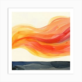 Fire In The Sky 2 Art Print