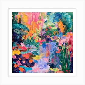 Colourful Gardens Monets Garden Usa 3 Art Print