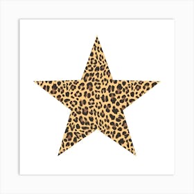 Leopard Star Art Print