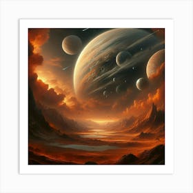 Space Landscape 13 Art Print