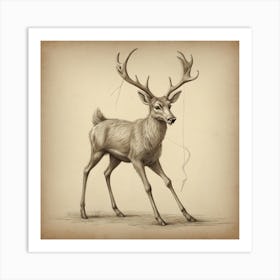 Deer! 30 Art Print