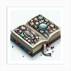 Book Illustration Art Print