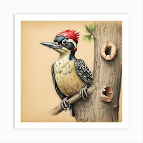 Woodpecker 12 Art Print