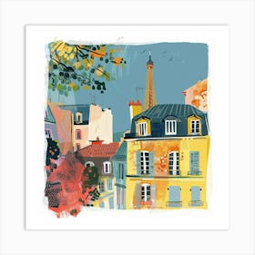 Paris Cityscape Art Print