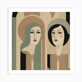 Two Women 5 Art Print