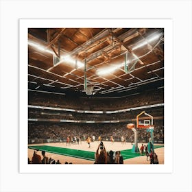 Boston Celtics Arena Art Print