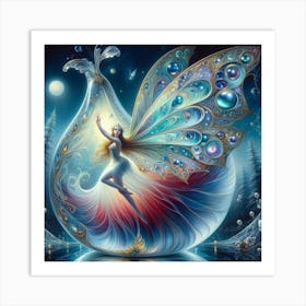 Fairy With Glass Pear 1 Art Print