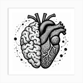 Heart And Brain Art Print