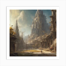 Fantasy City 90 Art Print