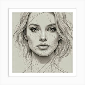 Portrait Of A Woman 6 Art Print