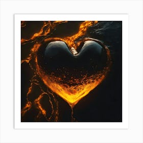 Heart Of Fire Art Print